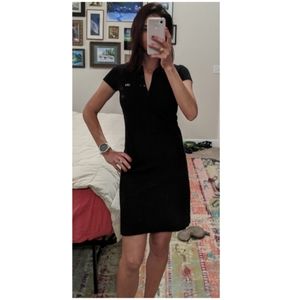 Black Lacoste polo dress